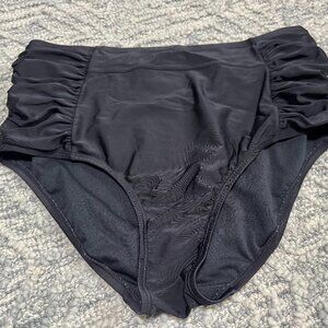 Kona Sol black high waisted bikini bottom size 14W